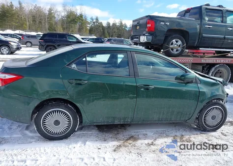 2015 Toyota Corolla Le z USA, uszkodzony, nr VIN 2T1BURHEXFC376236